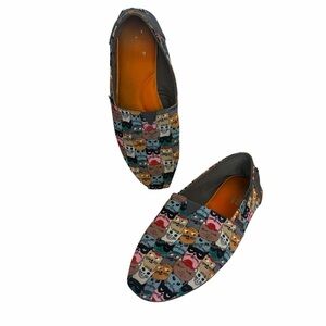 Skechers Bobs Cats House Shoes Women's Size 11 Memory Foam Slip On Comfort Flats